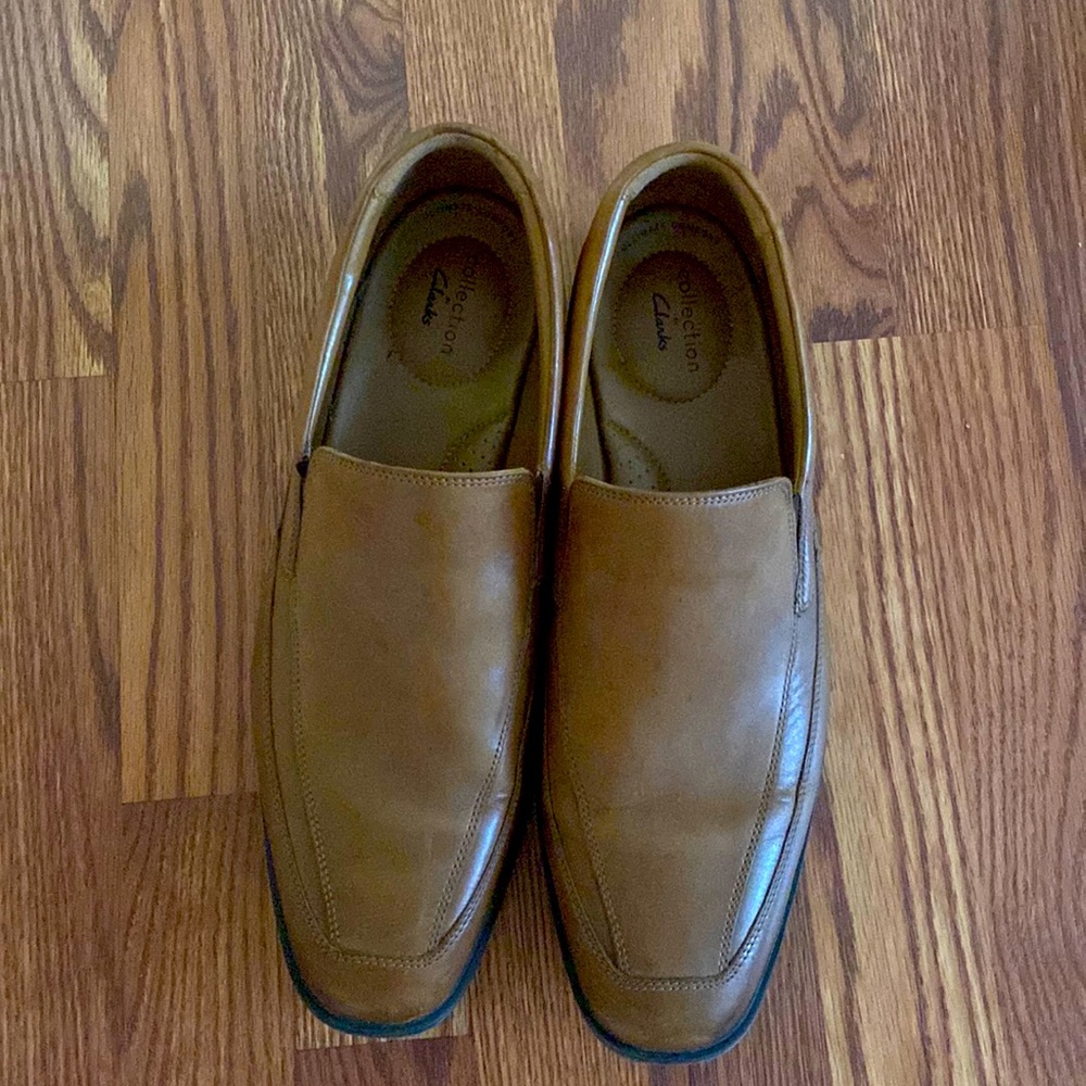 Clarks Brown Slip on Shoes size 11.5